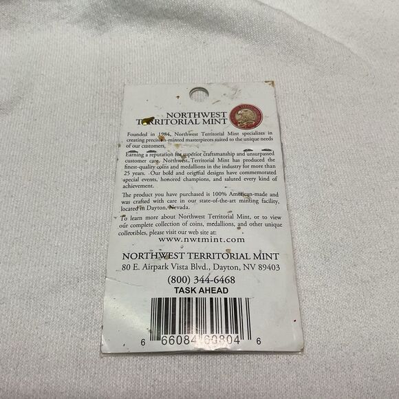 Vintage Military Challenge Coin Task Ahead - Northwest Territorial Mint Made USA - Picture 2 of 6